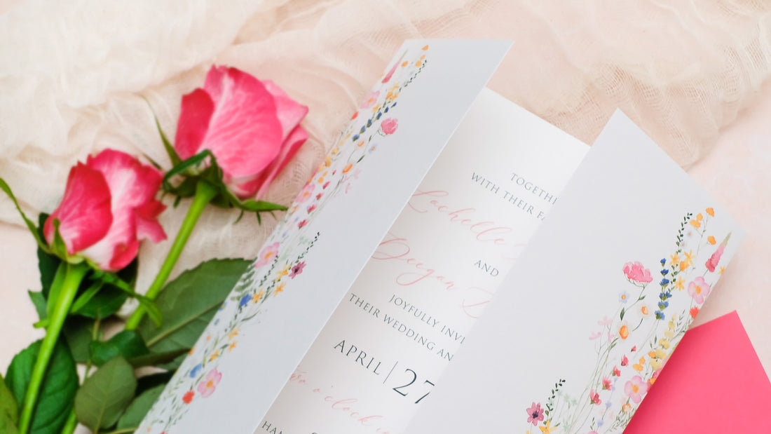 Folded Wedding Invitations: Unique, Custom Stationery