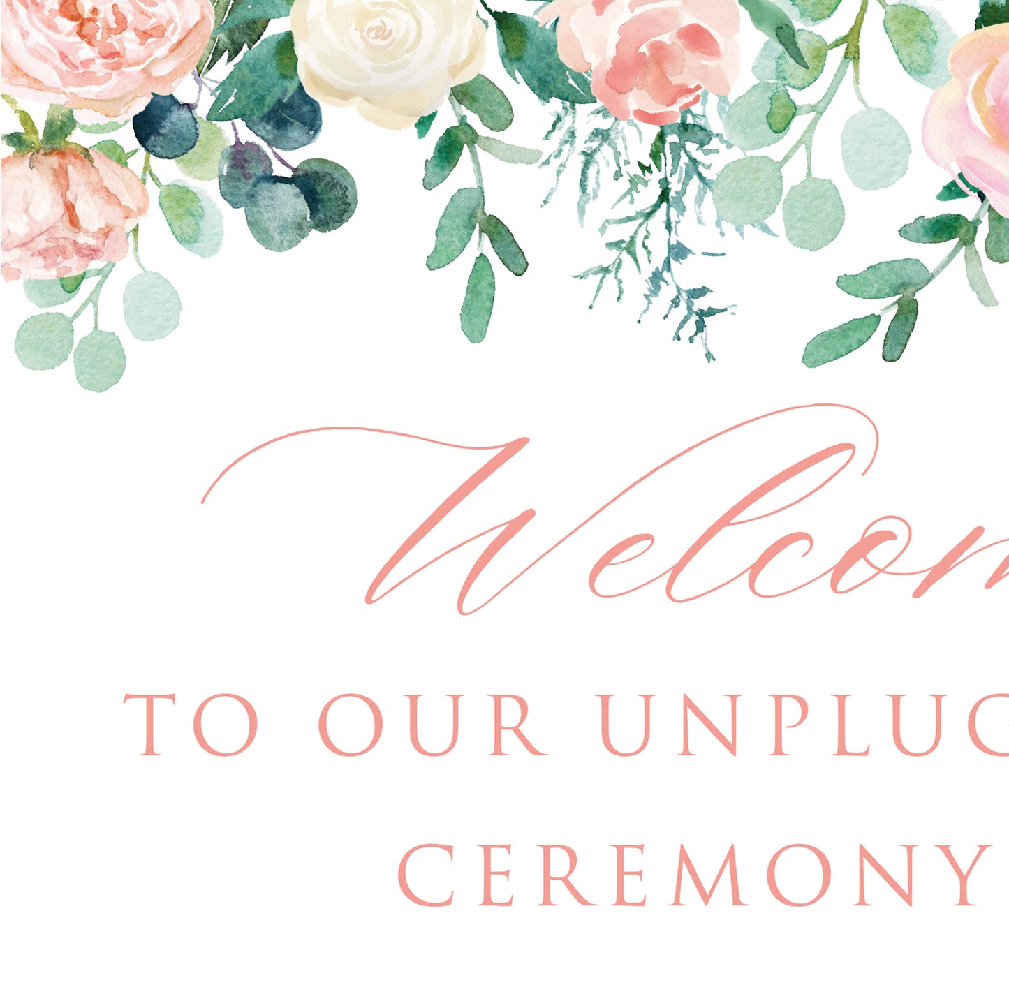 Pink Unplugged Sign