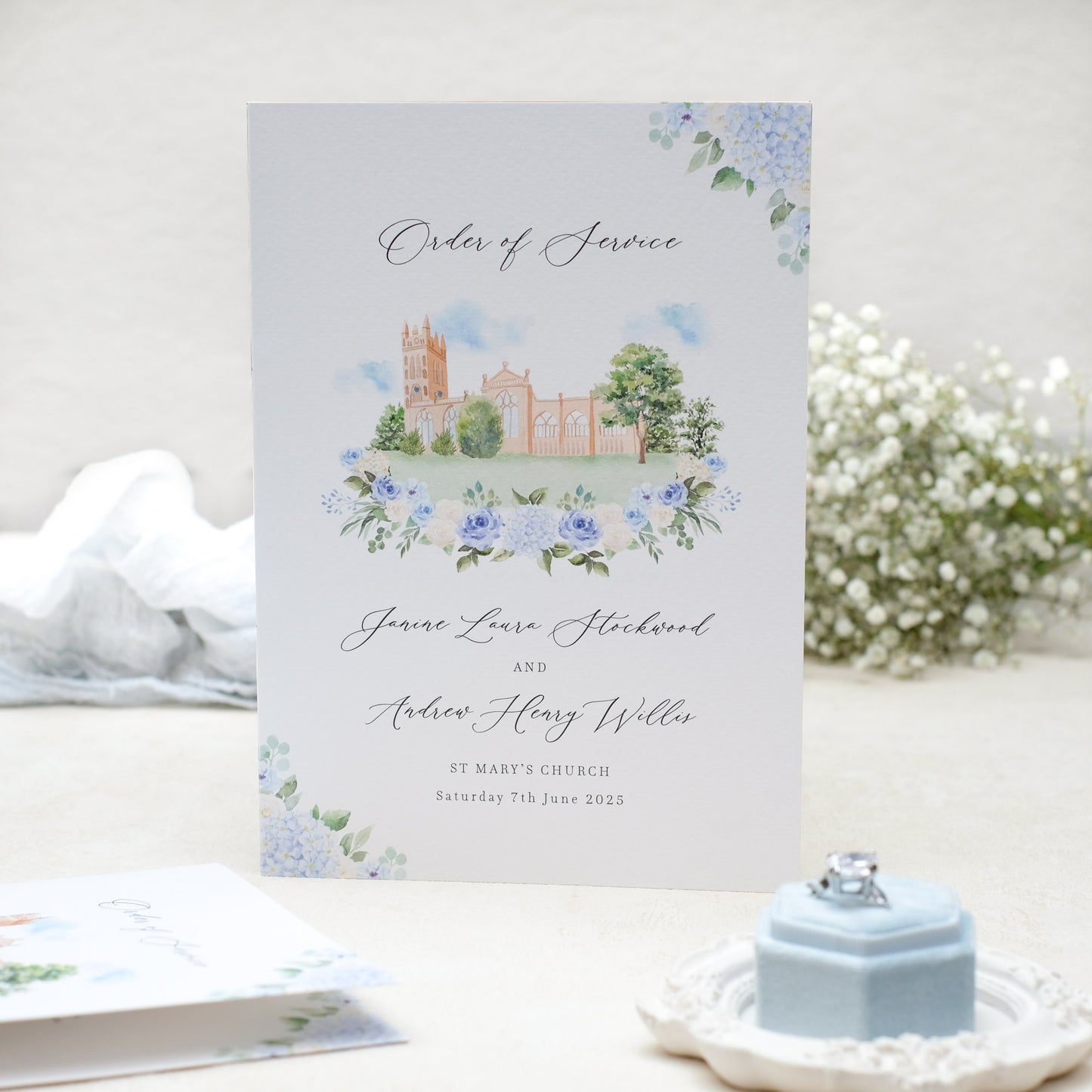 Wildflower Order of Service Booklet