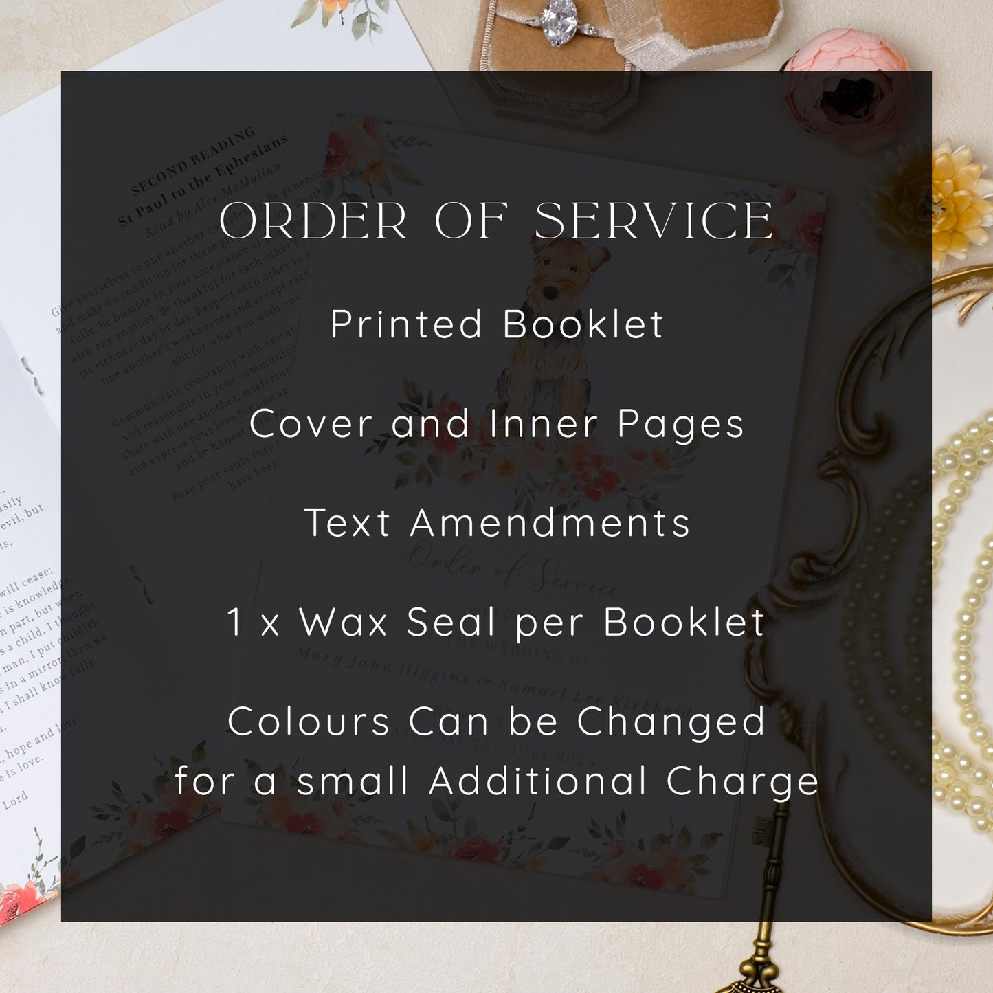Dusty Blue Order of Service