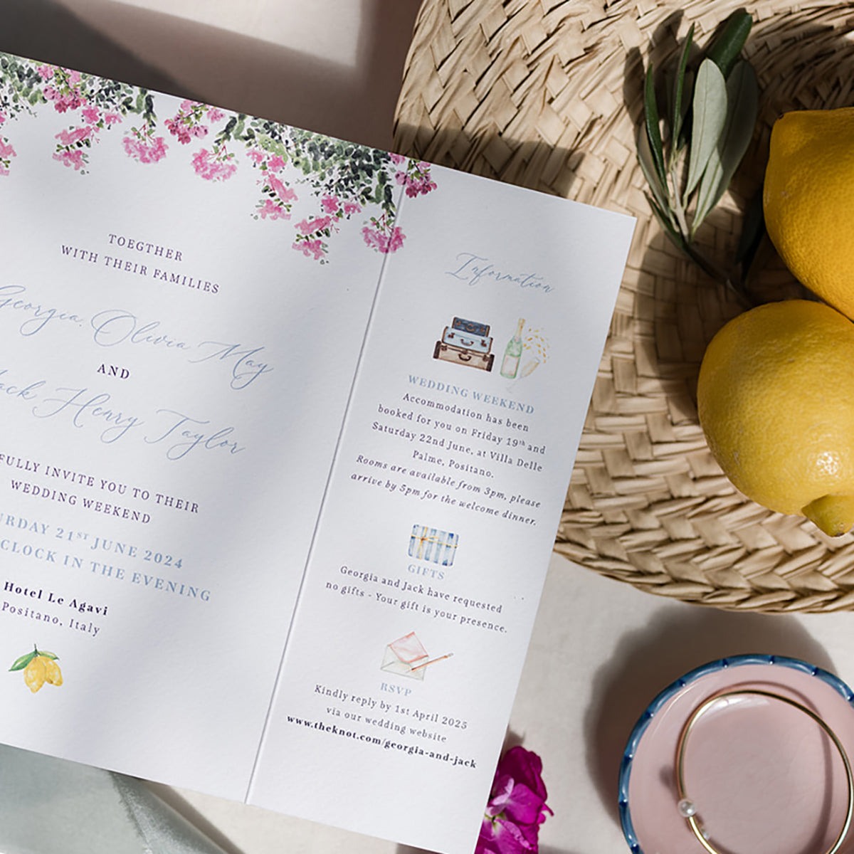 Positano Wedding Invitation