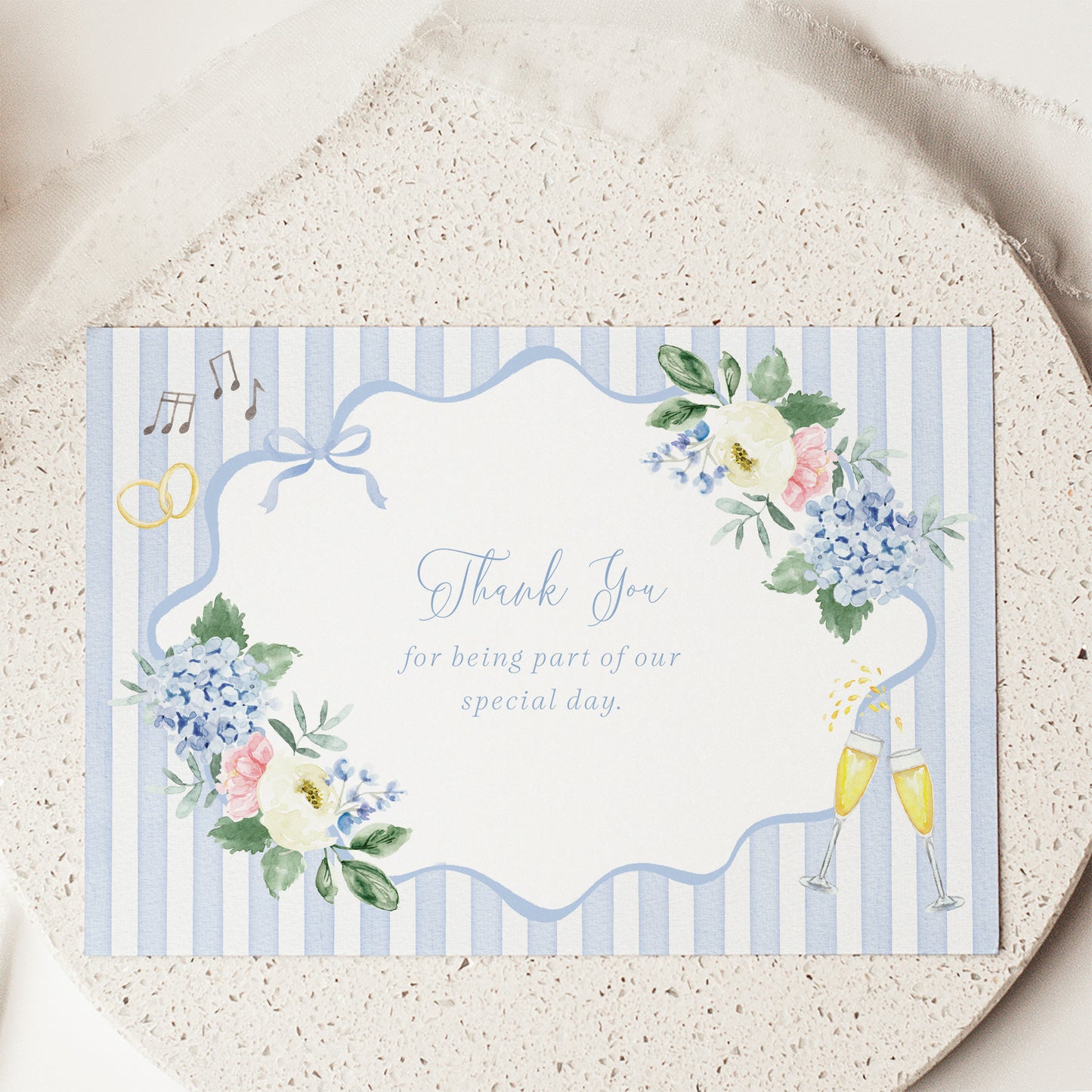 Floral Thank You Card Postcard