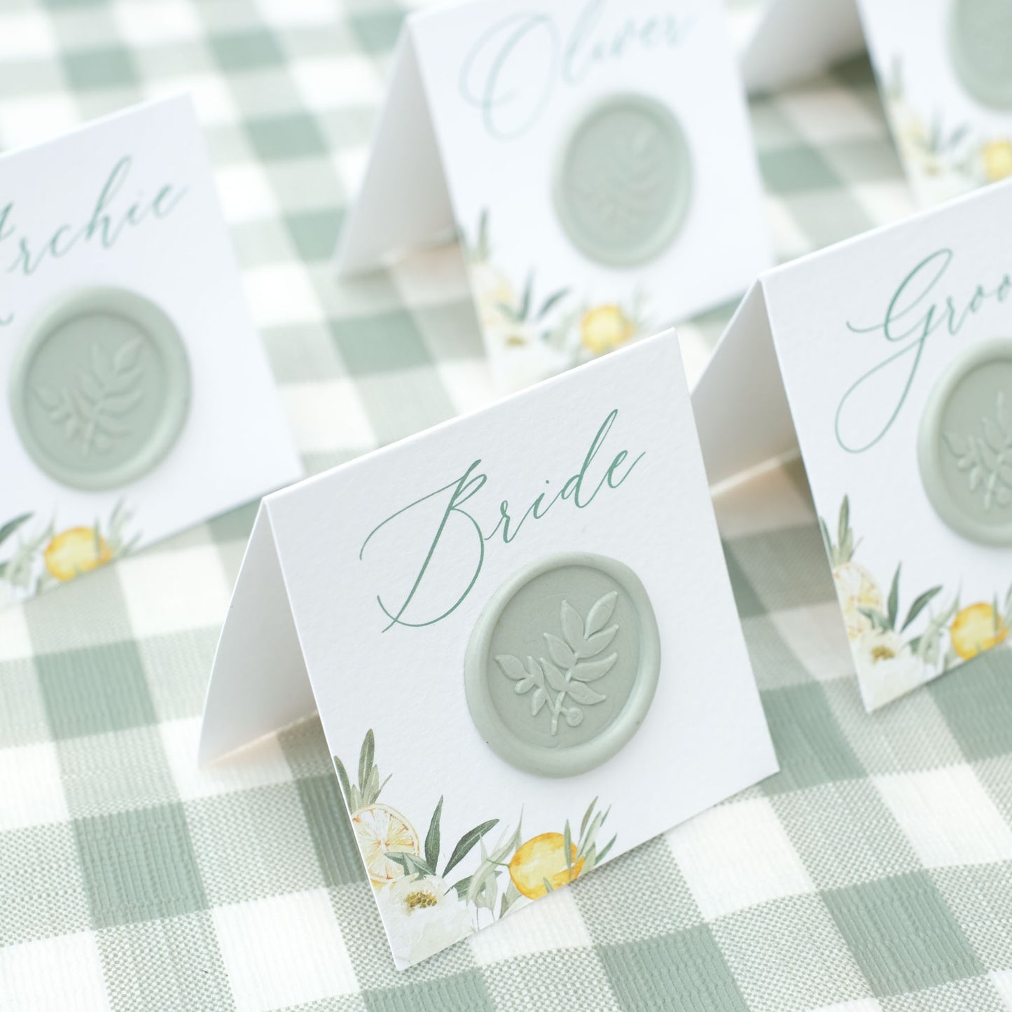 Tuscany Lemons Place Card