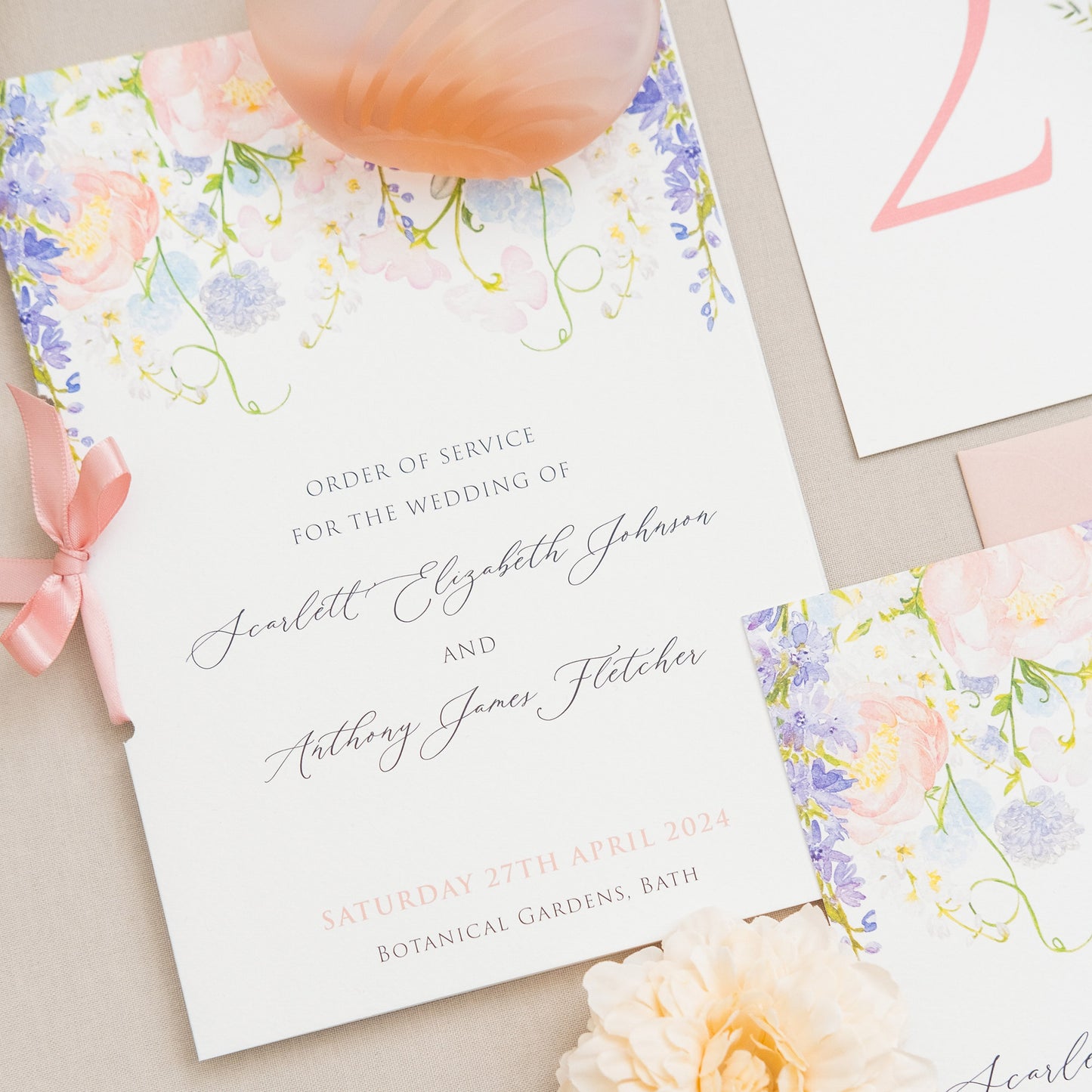Whimsical Order Of Service Booklet