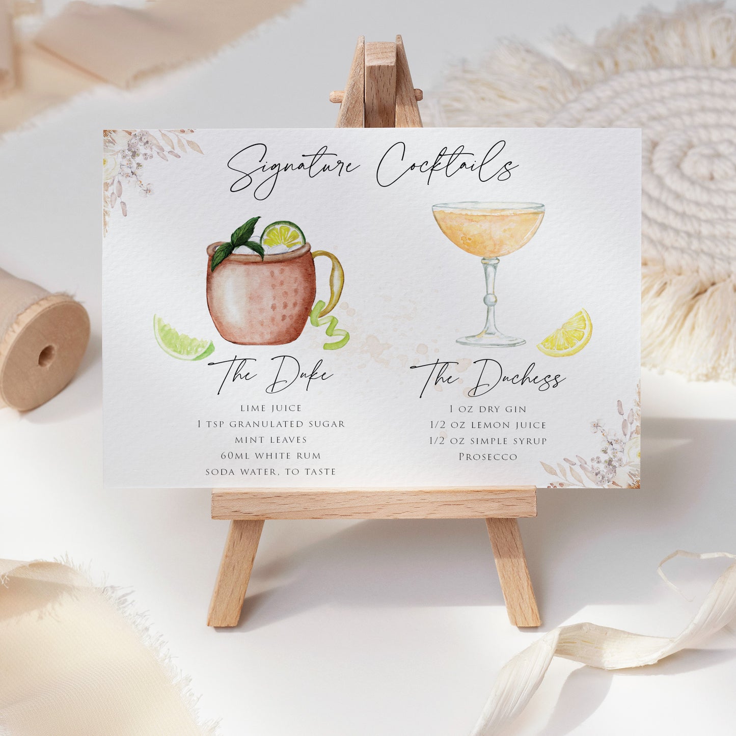 Signature Cocktail Sign
