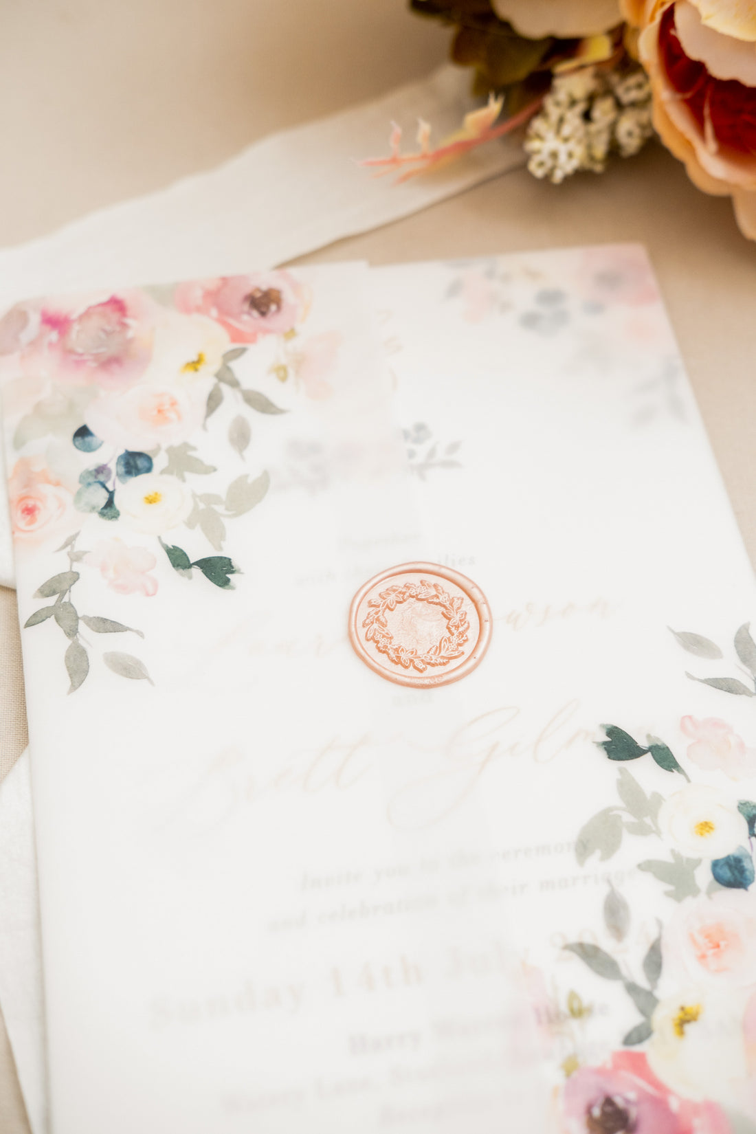 HOW TO USE VELLUM PAPER FOR WEDDING INVITATIONS