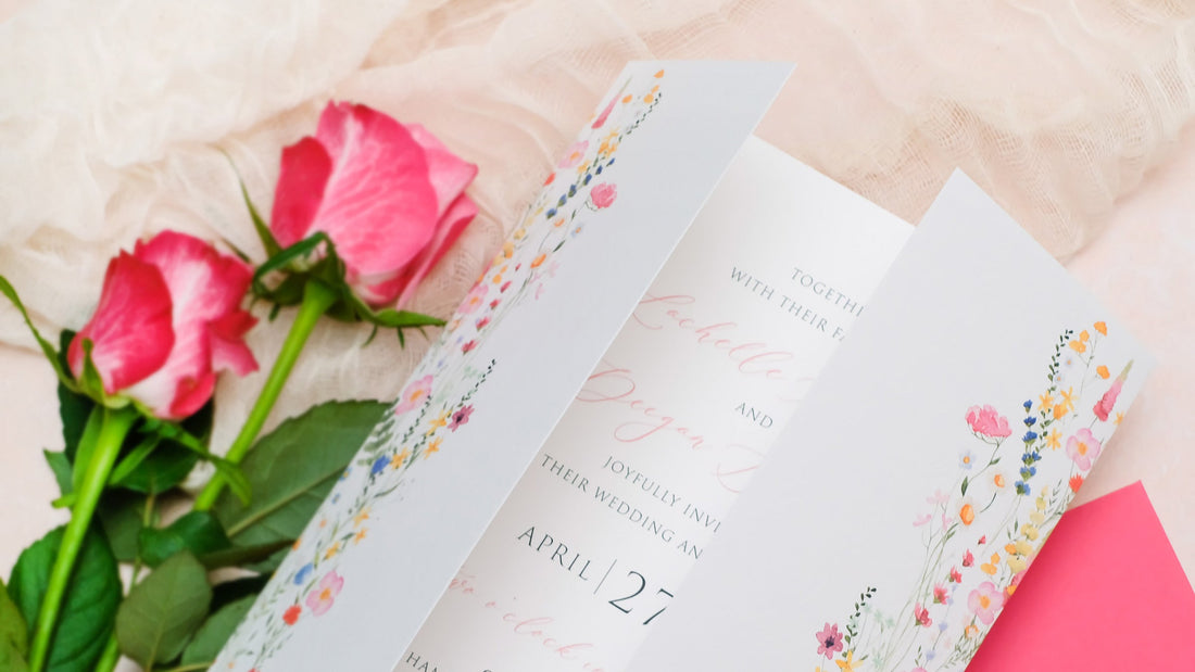 Folded Wedding Invitations: Unique, Custom Stationery