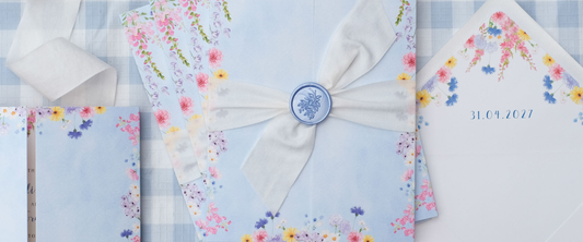 Wildflower wedding invitations