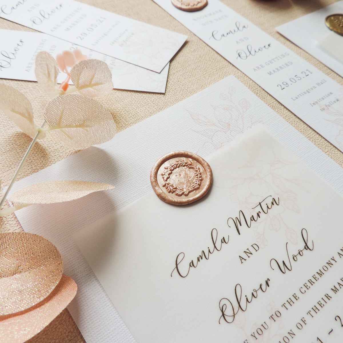 Wax Seal Wedding Stationery