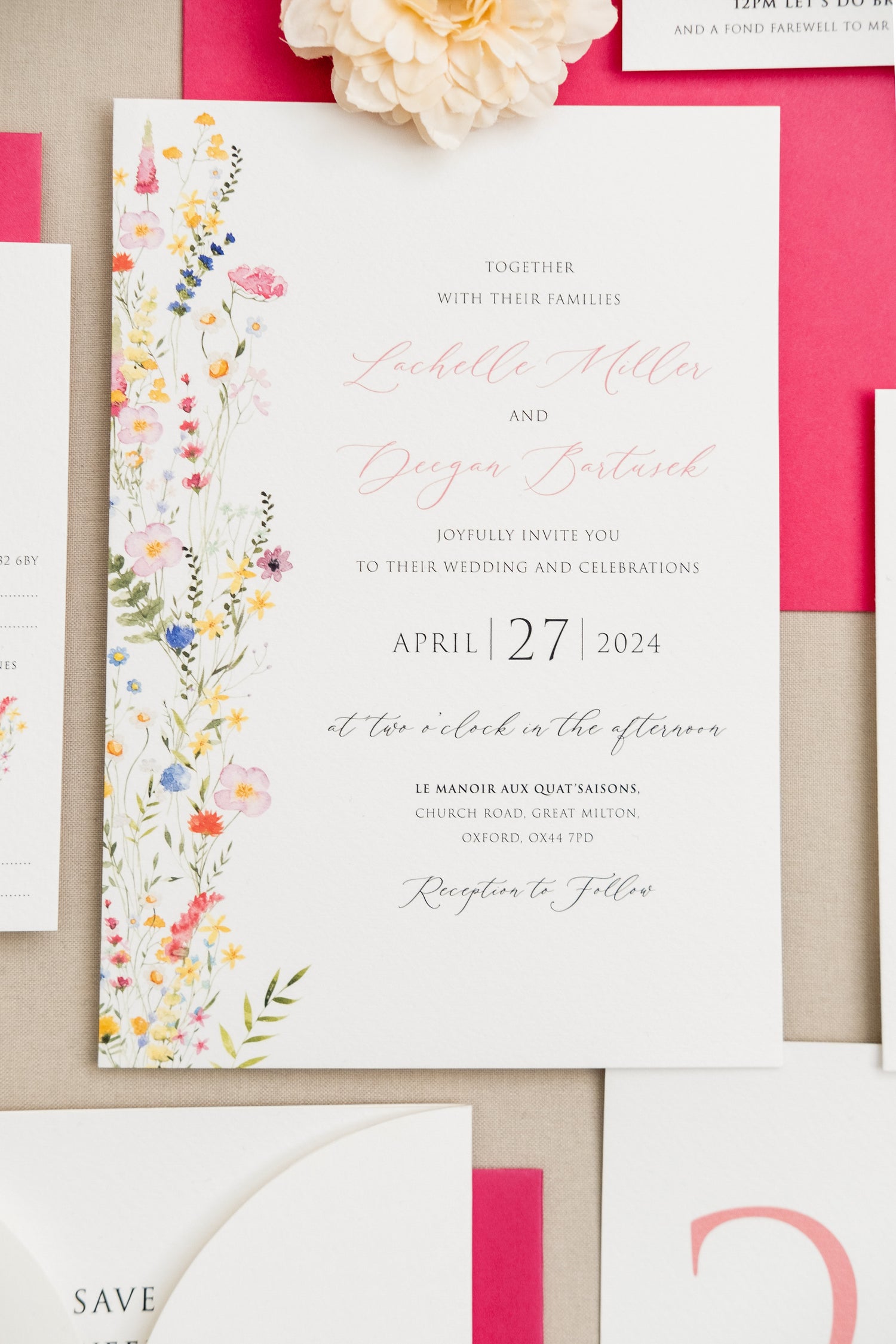 Wildflower Wedding Invitation Set