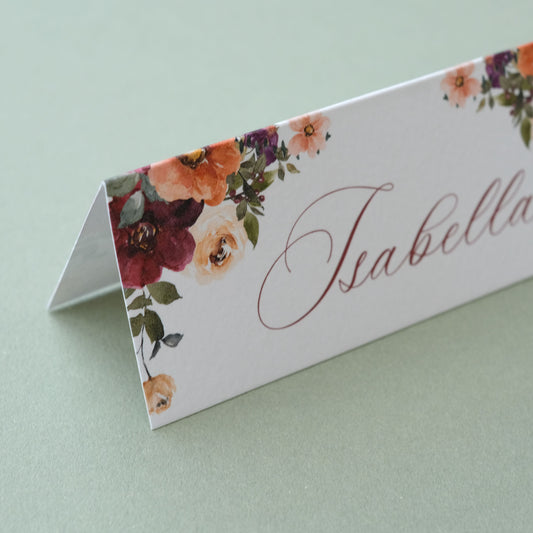 Aurelia | Autumn Wedding Place Cards