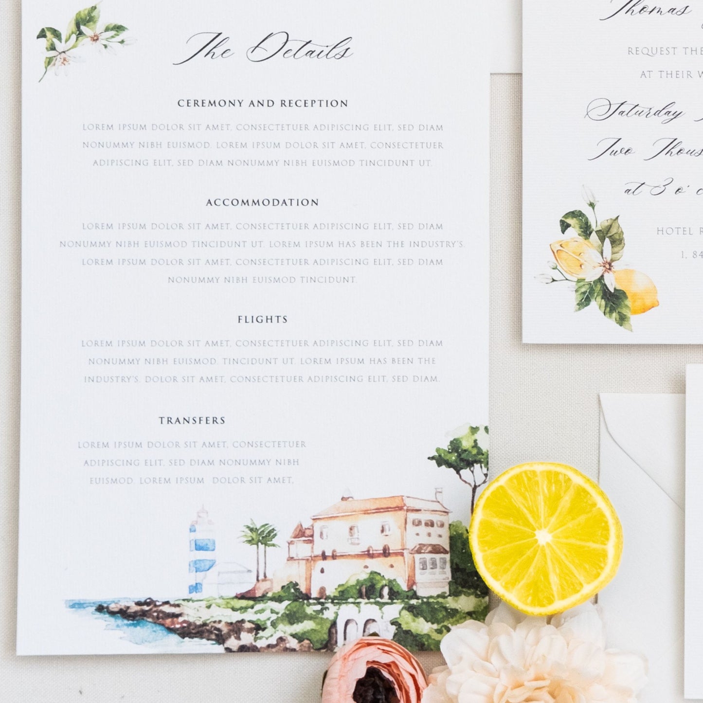 Mediterranean Lemons | Wedding Essentials