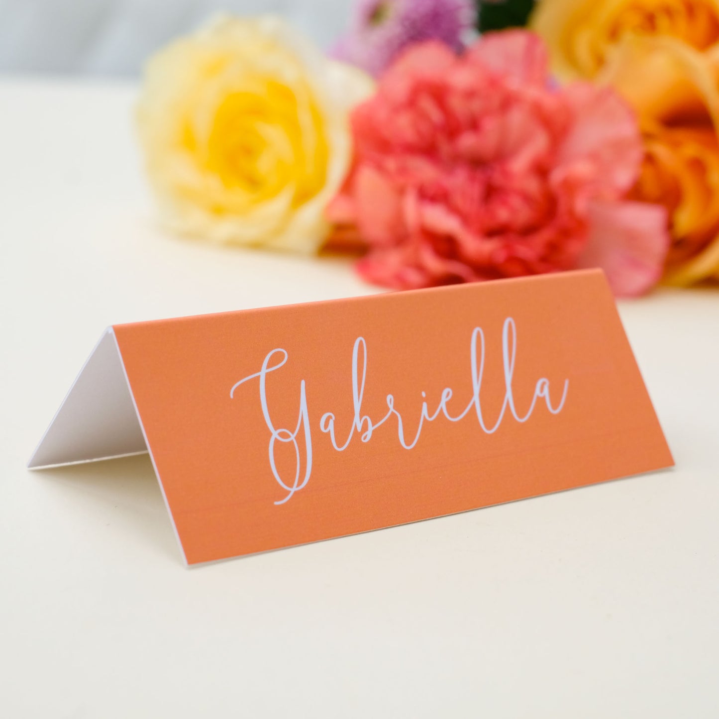 Burnt Orange Place Cards