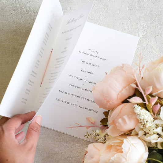 Order Of Service Booklet With Details Enclosed