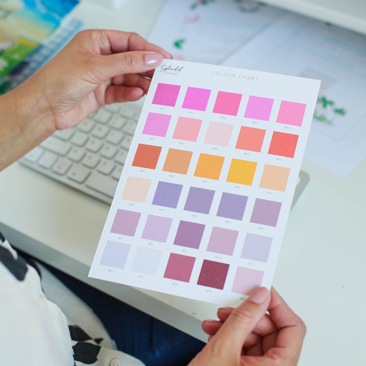 colour matching swatch card