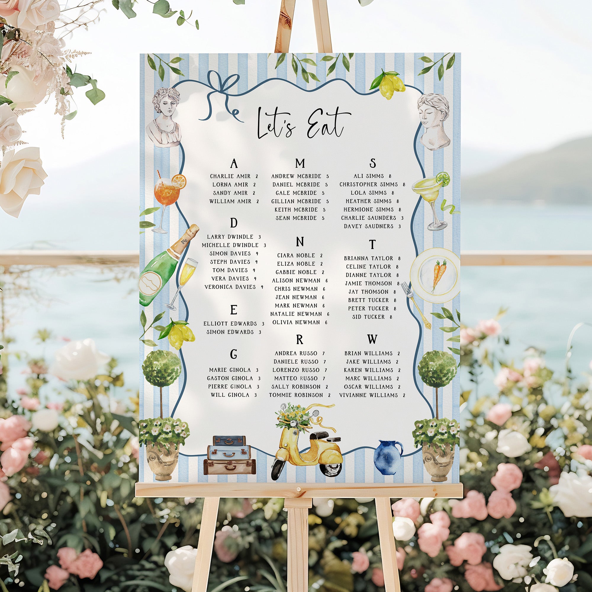 Wedding Table Seating Plan Wedding Table Plans | Table Plan Cards