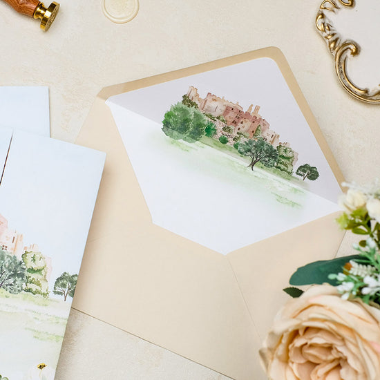 envelope liners for wedding invitations