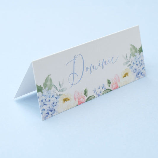 Heidi | Blue Hydrangea Place Cards