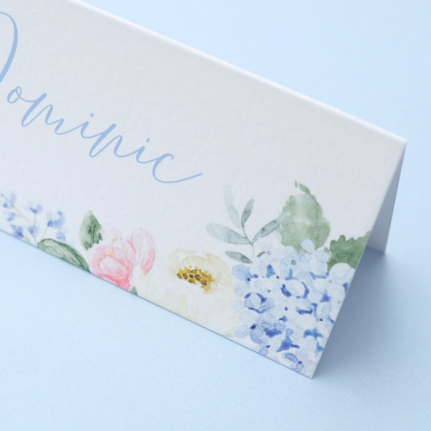 Heidi | Blue Hydrangea Place Cards