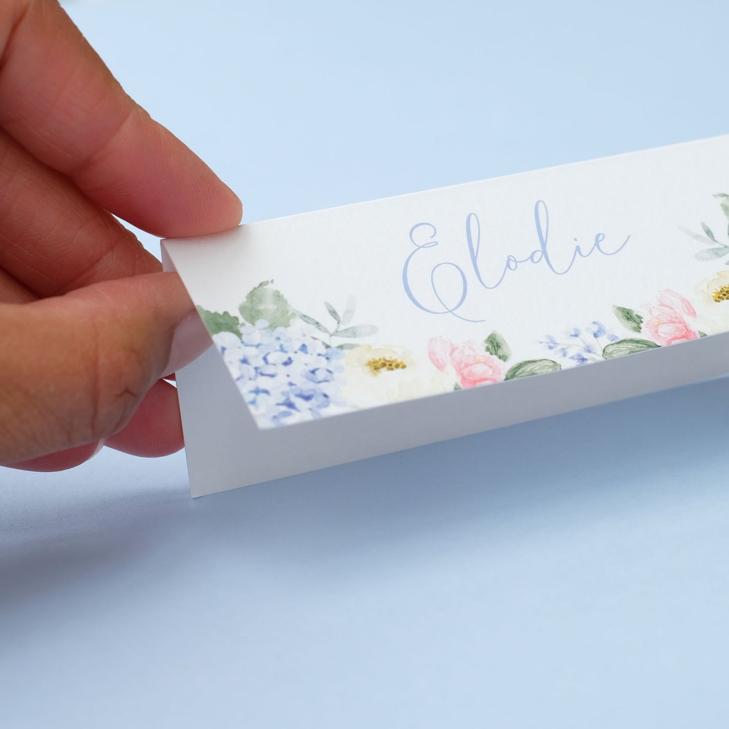 Heidi | Blue Hydrangea Place Cards