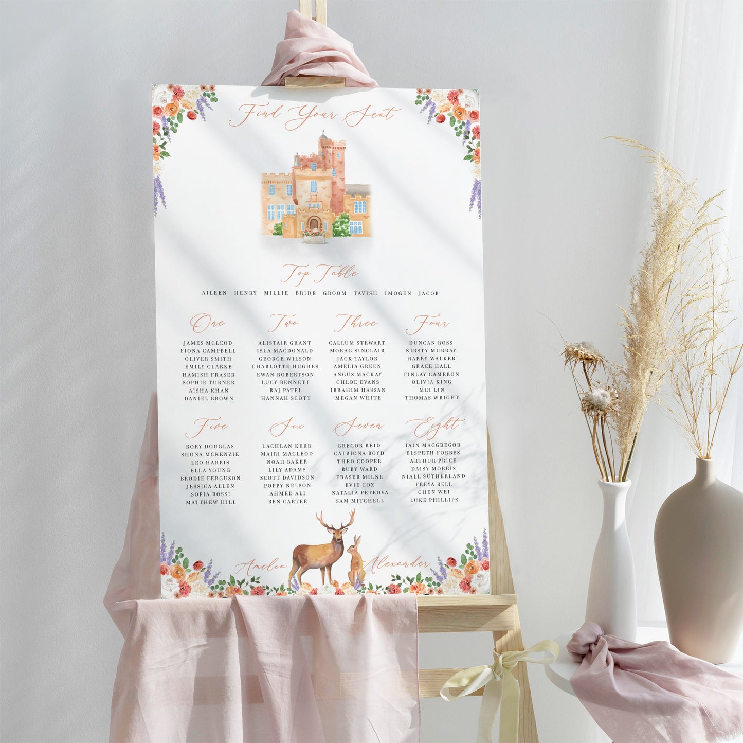 Splendid Sign Castle Wedding Welcome Sign – Splendid Swan