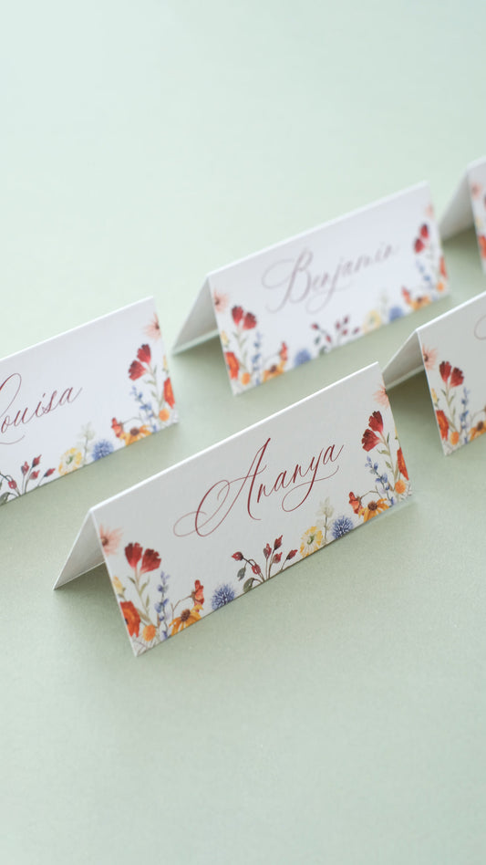 Juliette | Autumn Wedding Place Cards
