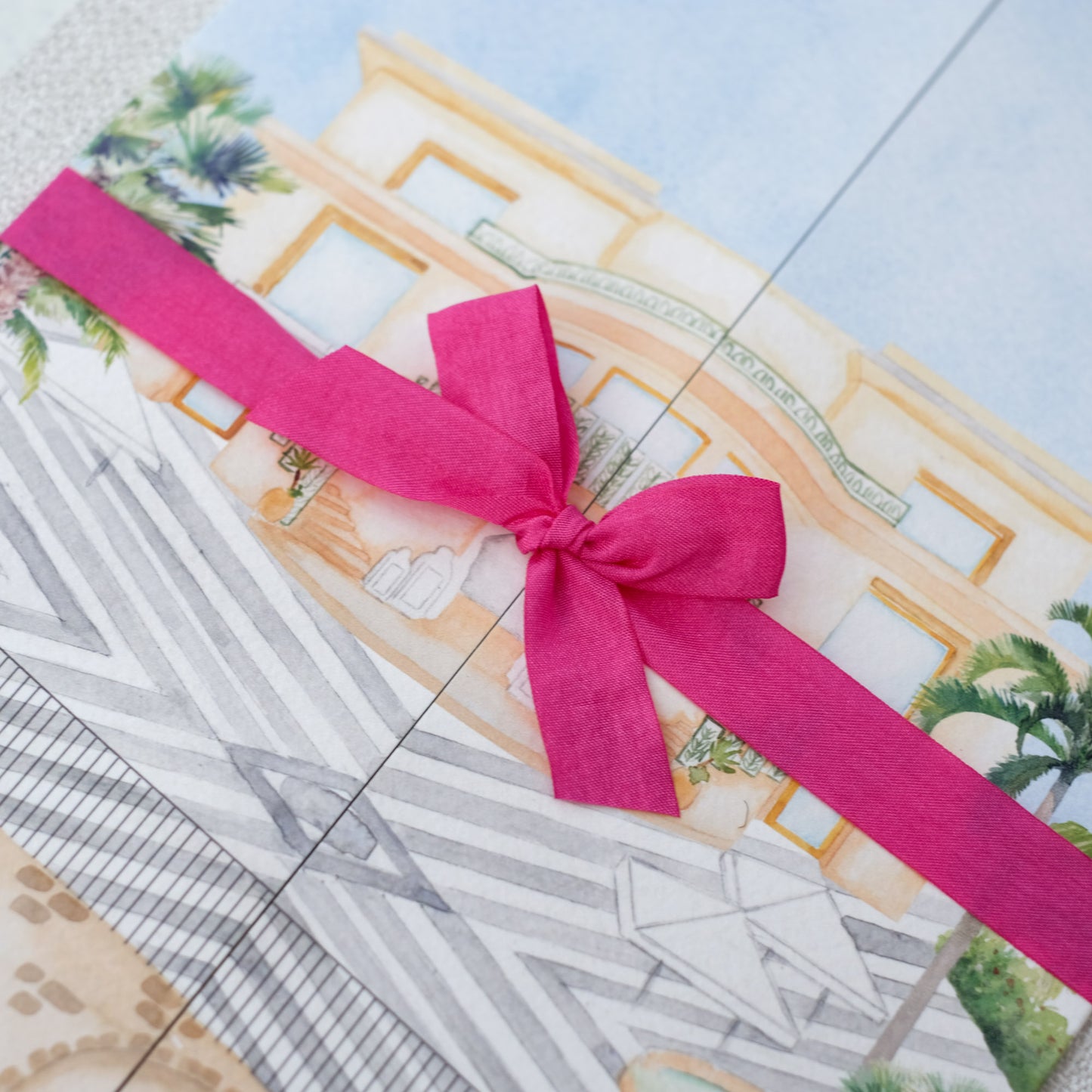 villa antiche mura wedding invitation, Sorrento