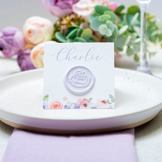 Lavender Bloom Place Cards