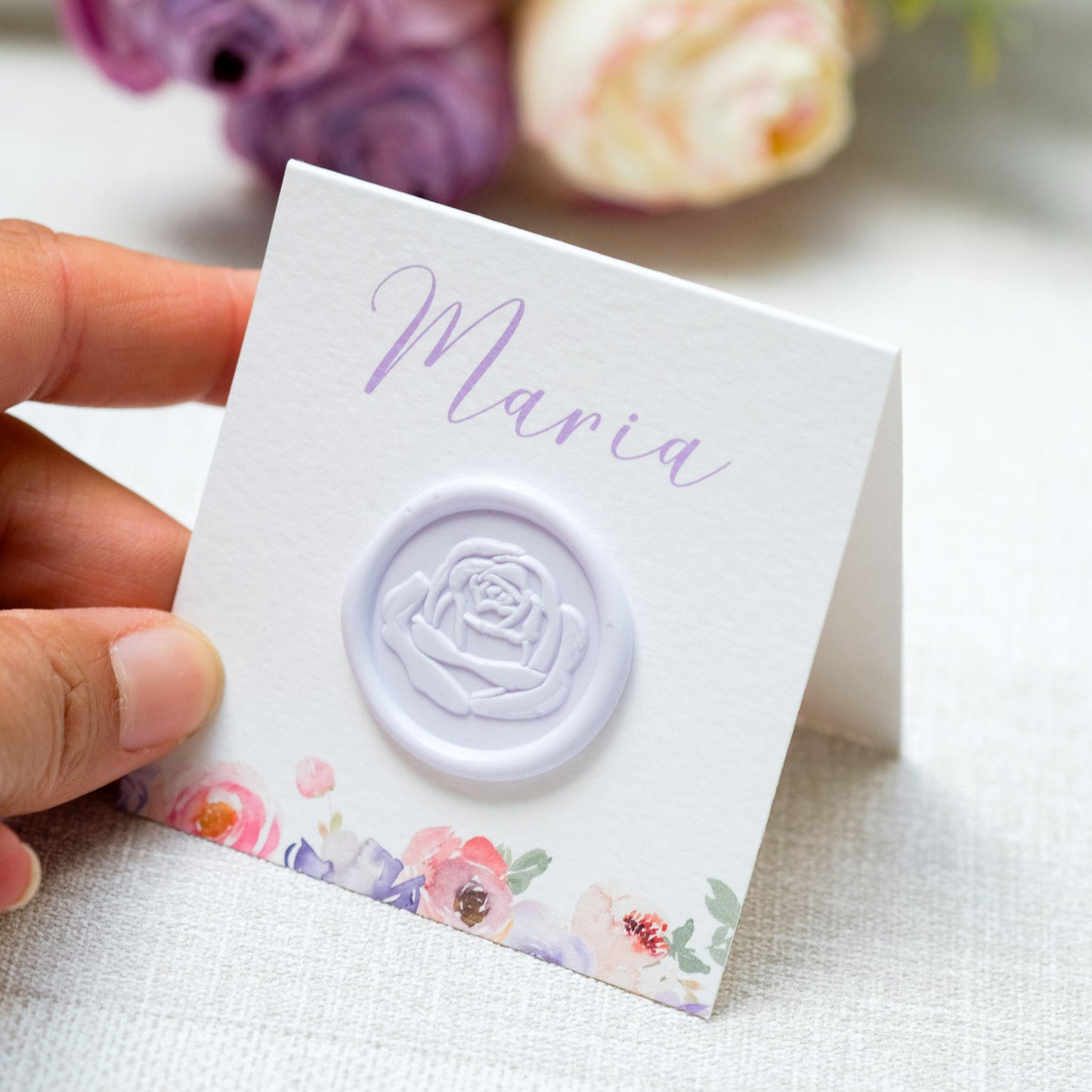 Lavender Bloom Place Cards