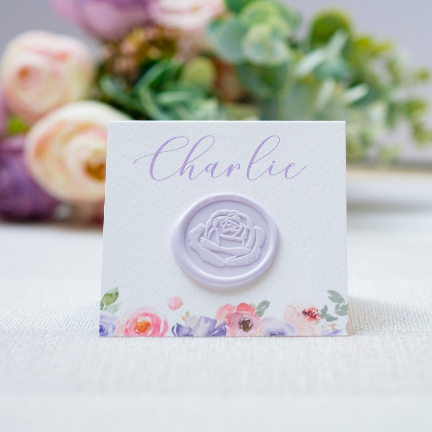 Lavender Bloom Place Cards