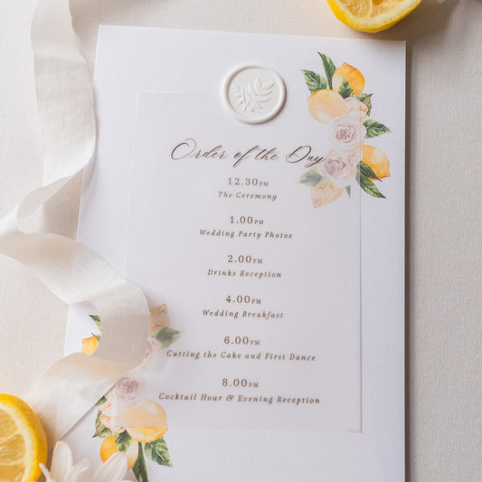 Order of the Day with Lemons