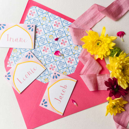 Moroccan Wedding Place Cards