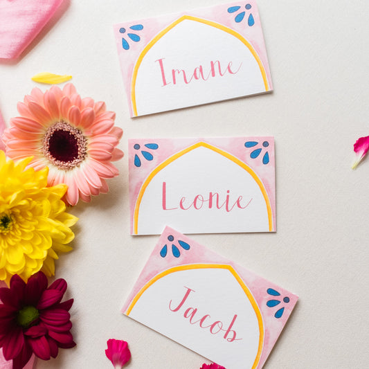 Moroccan Wedding Place Cards