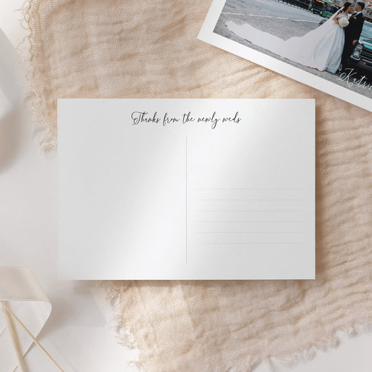 Wedding Thank You Card Postcard