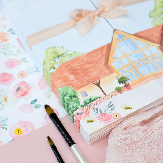 Rivervale barn wedding invitation