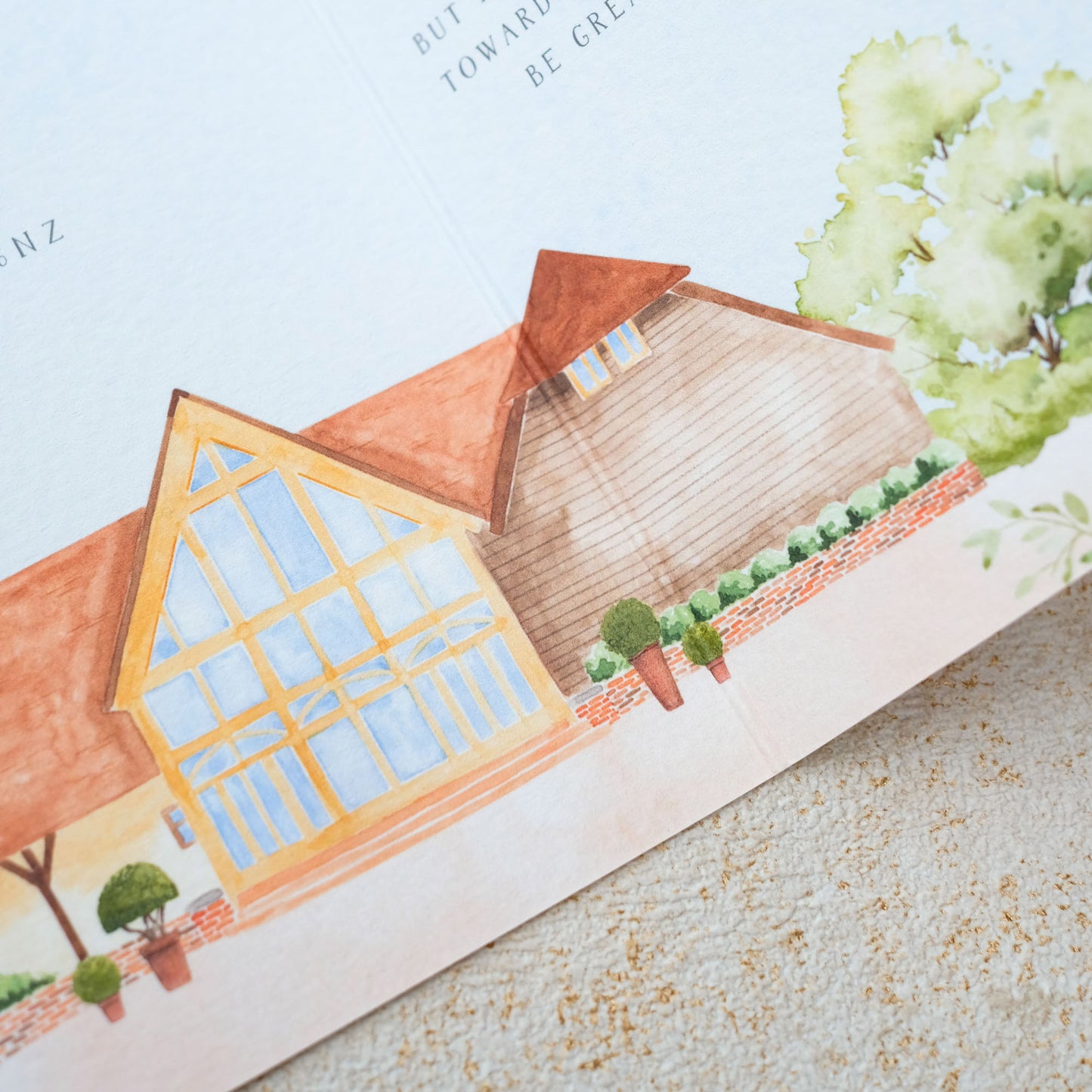 Rivervale barn wedding invitation