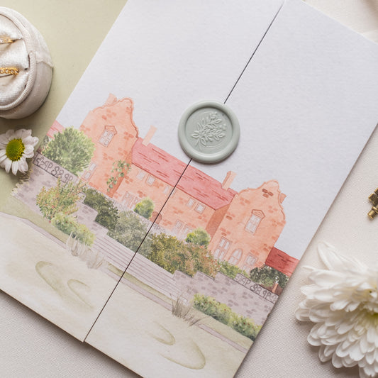 Safari wedding invitation