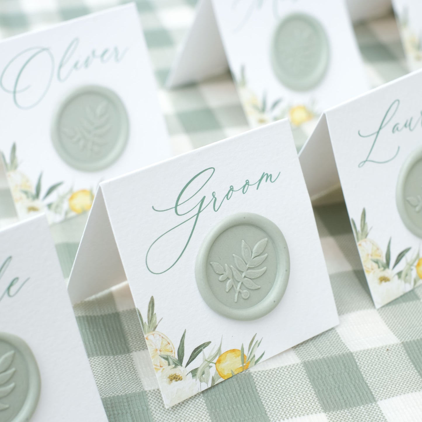 Tuscany Lemons Place Card