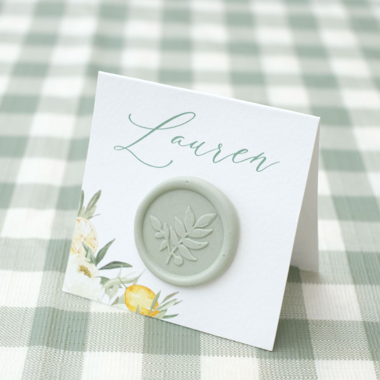 Tuscany Lemons Place Card