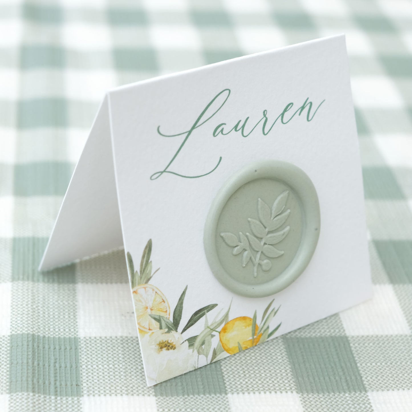 Tuscany Lemons Place Card