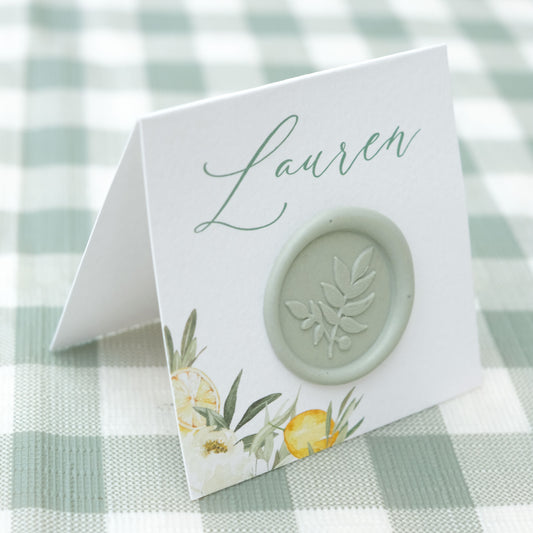 Tuscany Lemons Place Card