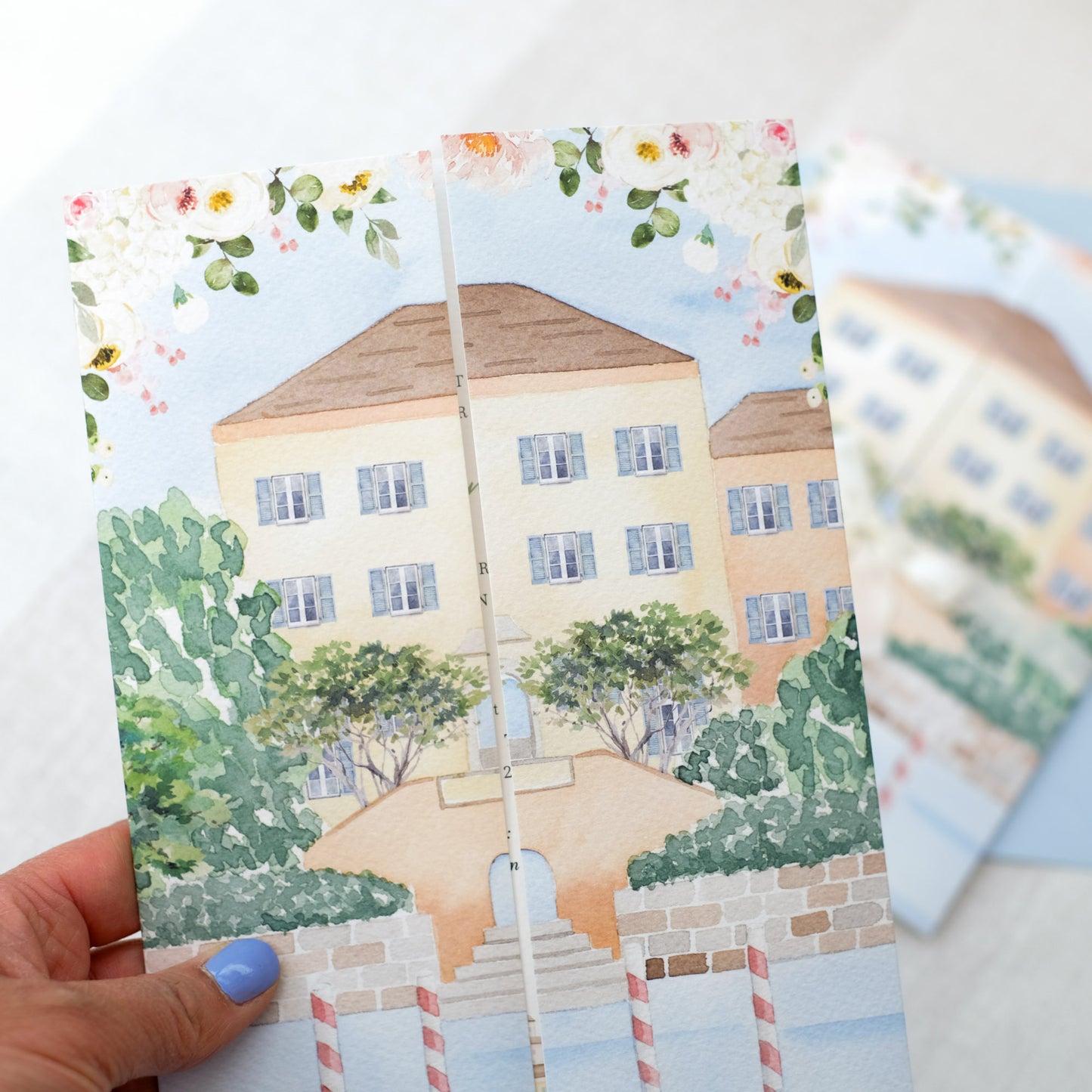 Lake Como Villa Regina Teodolinda Invitation