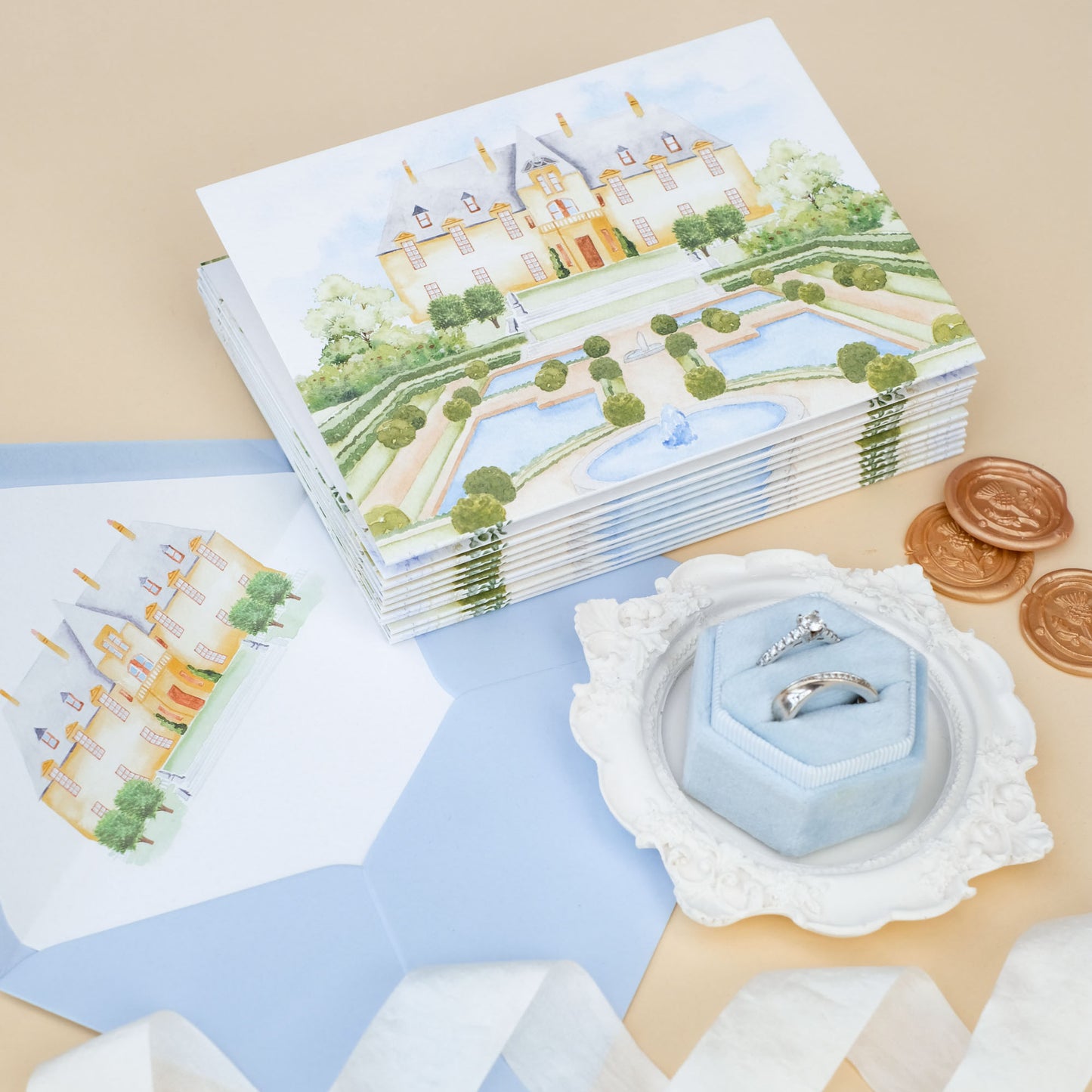 Culzean Castle Concertina Wedding Invitations (Copy)