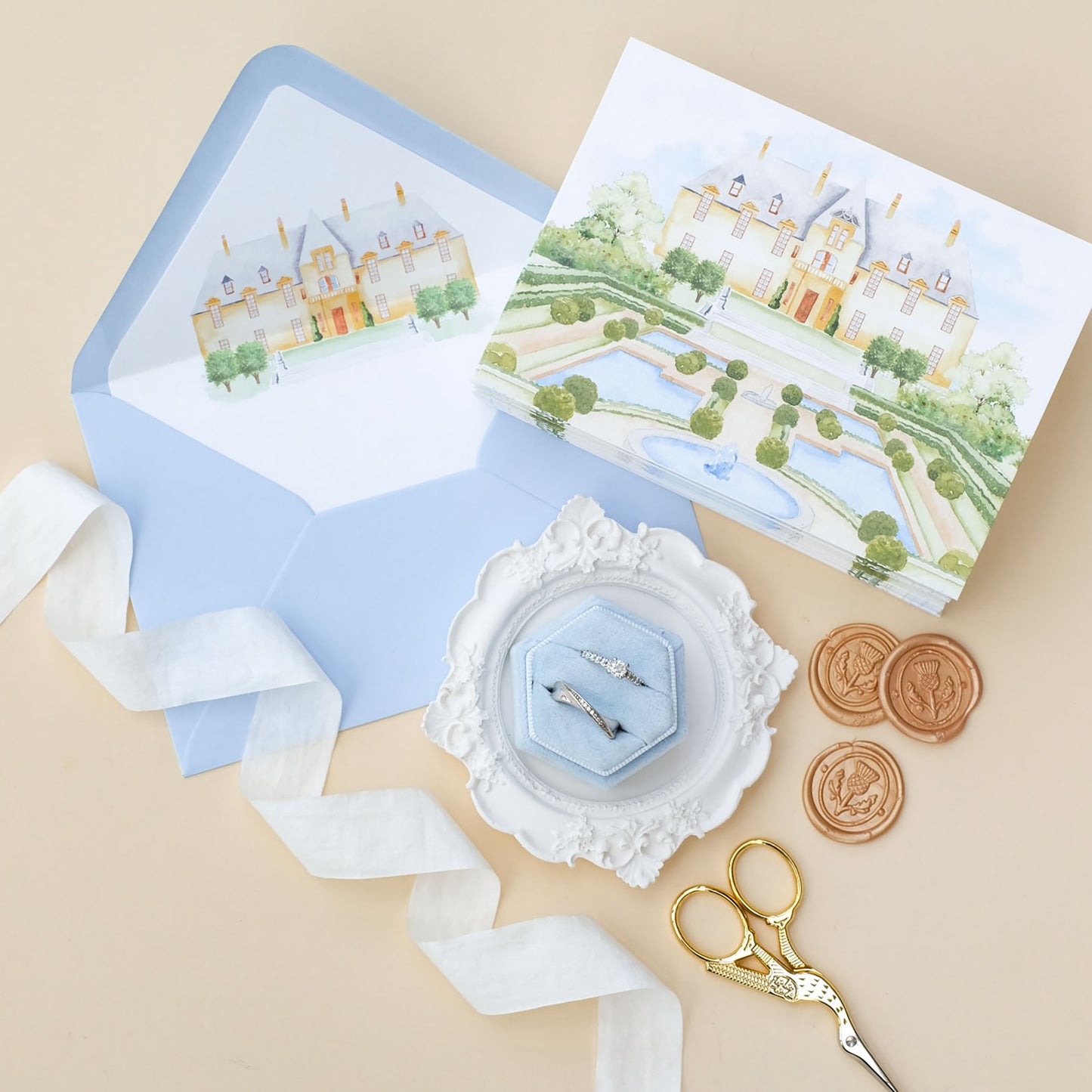 Culzean Castle Concertina Wedding Invitations (Copy)